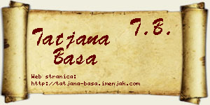 Tatjana Baša vizit kartica
